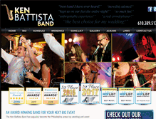 Tablet Screenshot of kenbattistaband.com